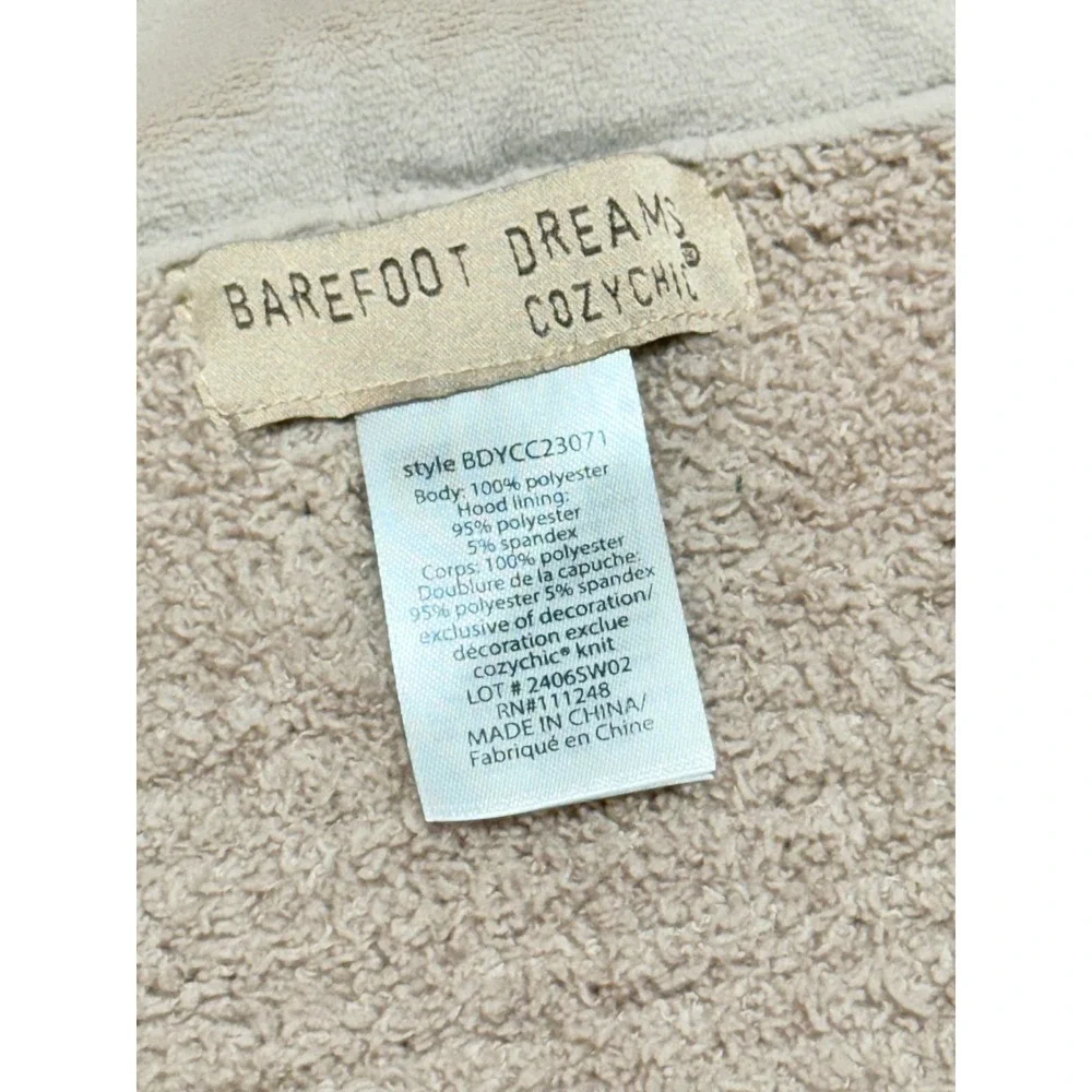 Barefoot Dreams CozyChic Hooded Scarf with Pockets Bear Ears Mauve BDYCC23071